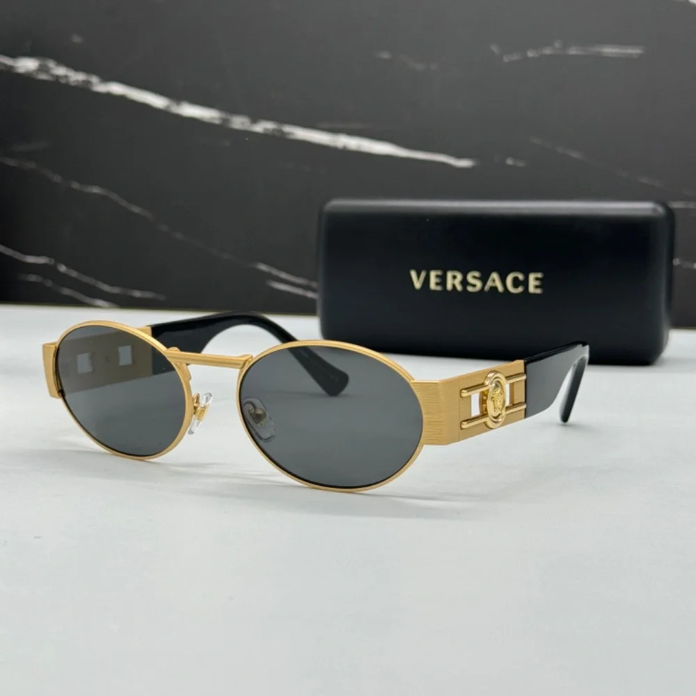 NEW MOD 2264 1002/87 VERSACE UNISEX SUNGLASSES VE2264 100287 GOLD MOD 2264